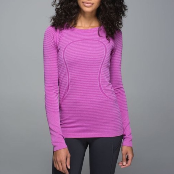 lululemon athletica Tops - Lululemon Swiftly Tech Long Sleeve sweatshirt Crew Heathered Ultra Violet purple
